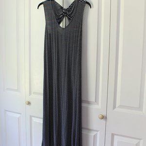 GAP Maxi Fitted Dress Striped Womens Size XS